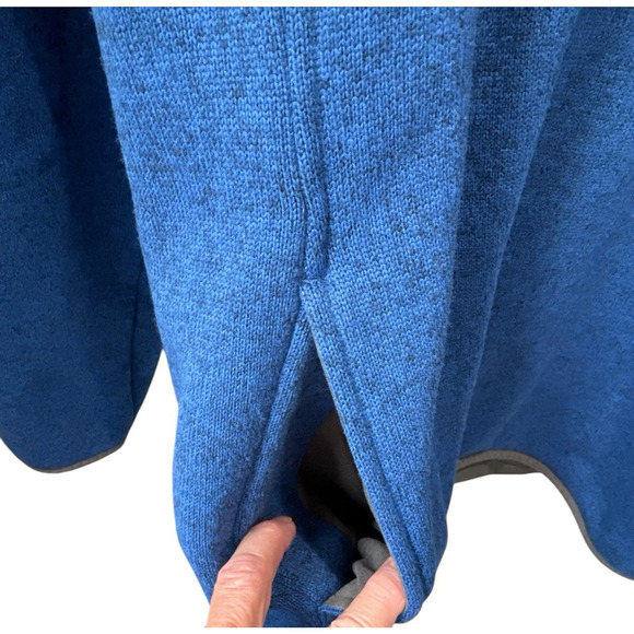 LL Bean Sweater Fleece Pullover Men 2XL Slightly Fitted 1/4 Snap Blue Excellent! - Picture 9 of 9